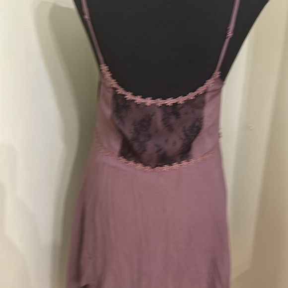 😇👗💎FREE PEOPLE Pieced Lace Tunic Mulberry - Picture 4 of 11